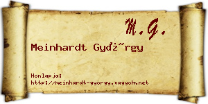 Meinhardt György névjegykártya