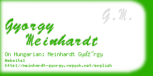 gyorgy meinhardt business card